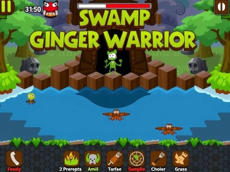 Swamp Ginger Warrior Game Screenshot